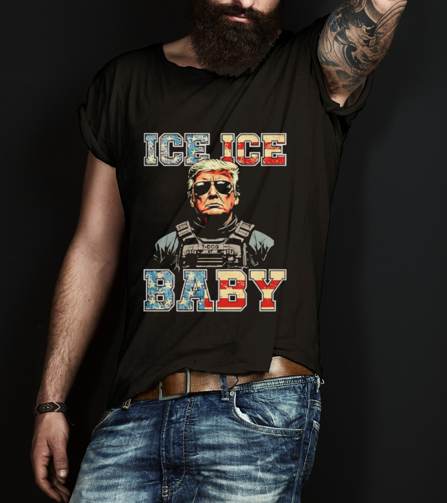 Ice Ice Baby Donald Trump America Sunglasses Vest T-Shirt