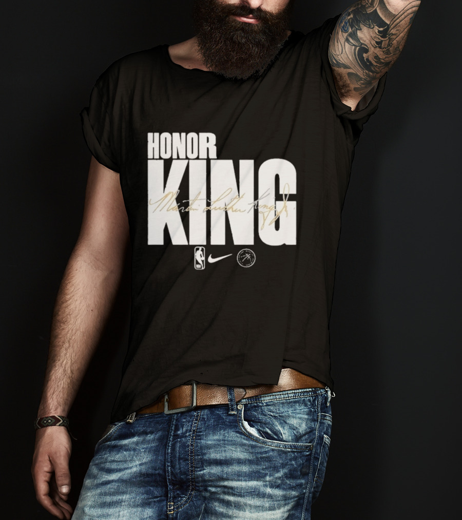 Honor King Martin Luther King Jr NBA Nike Los Angeles Lakers T-Shirt