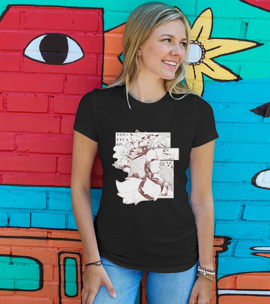 Von Lycaon Monochrome Comic Tea Time T-Shirt