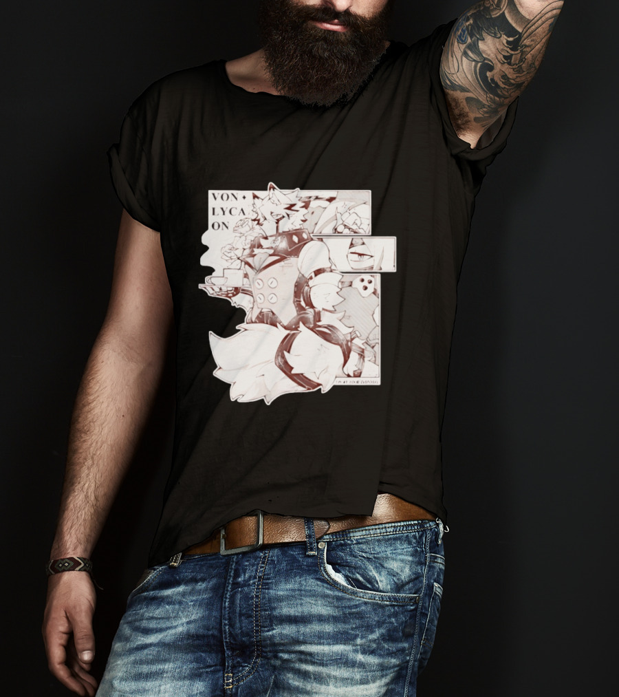 Von Lycaon Monochrome Comic Tea Time T-Shirt
