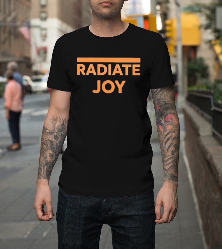 Radiate Joy Positive Vibes Motivation T-Shirt
