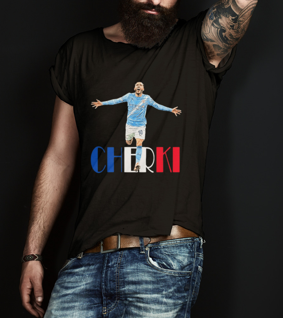 Rayan Cherki 10 Manchester City Etihad Airways T-Shirt