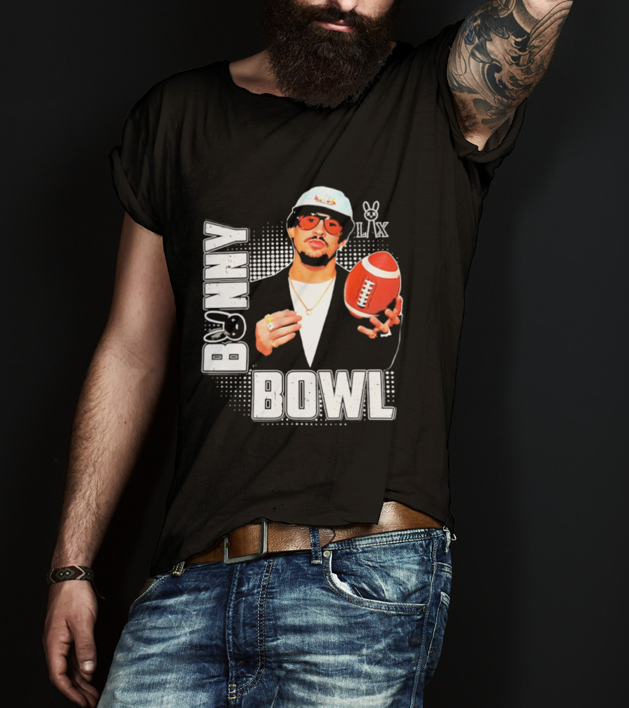 Bad Bunny Team Benito Super Bowl LIX Football Fun Wear T-Shirt