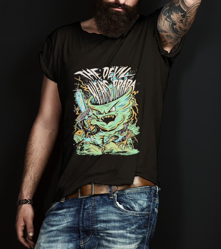 The Devil Wears Prada Brutal Chainsaw Creature T-Shirt