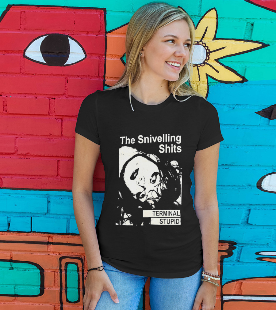 The Snivelling Shits Terminal Stupid Album Cover T-Shirt