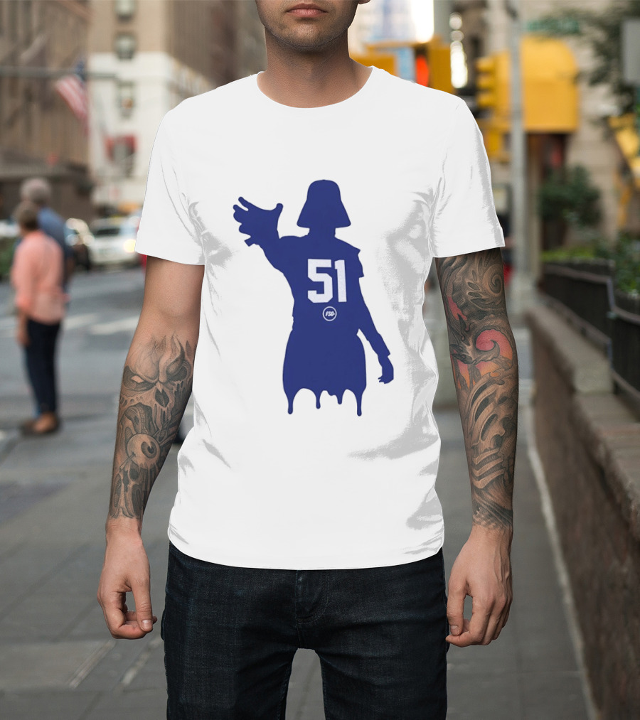 Darth Vader Silhouette Abdul Carter 51 New York Giants Football T-Shirt