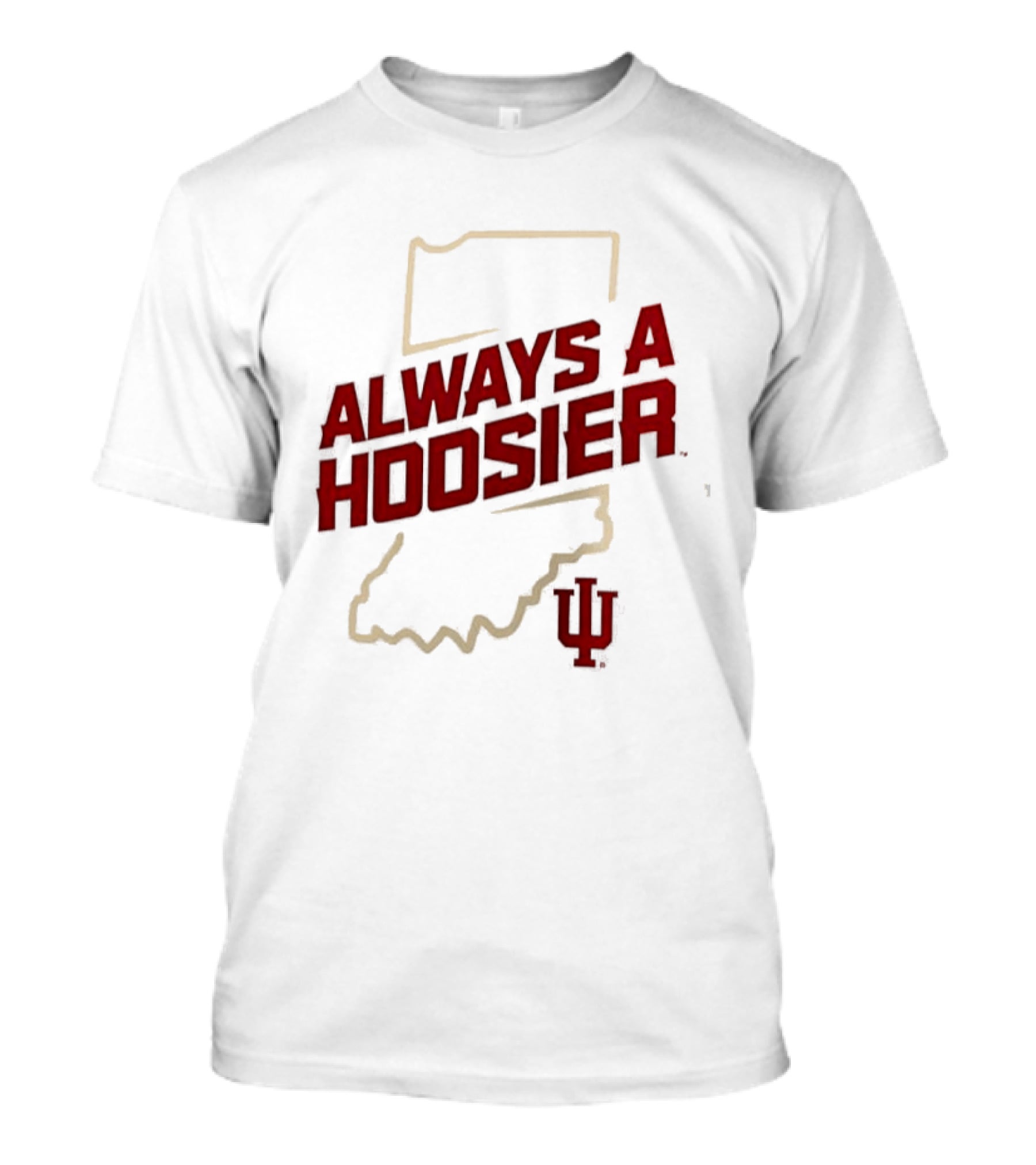 Indiana Hoosiers Always A Hoosier Map IU T-Shirt