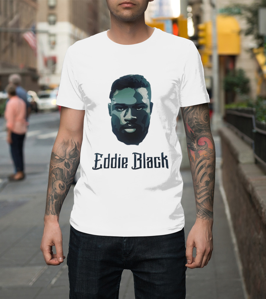 Eddie Black Big Head T-Shirt