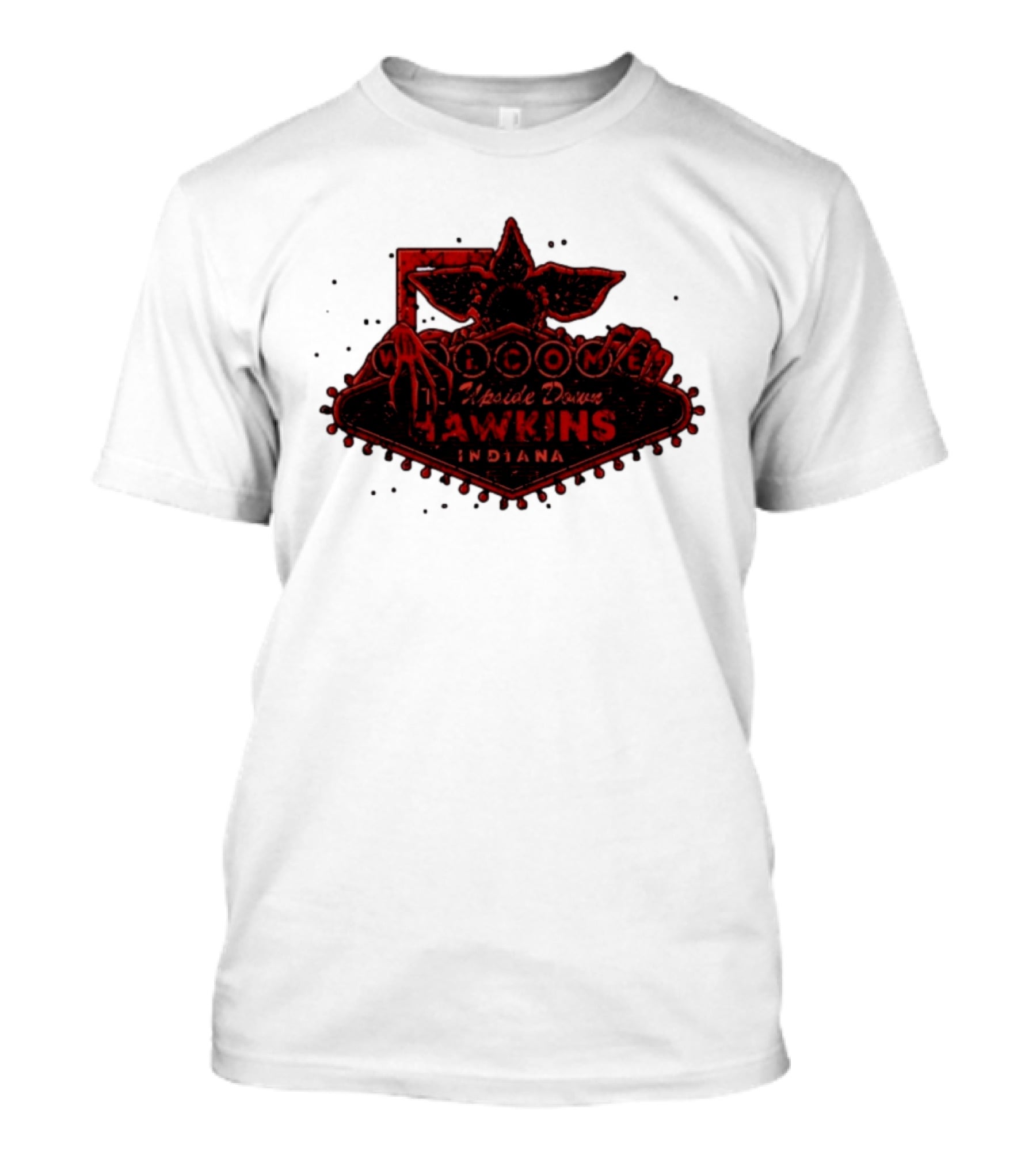 Welcome To Upside Down Hawkins Indiana Stranger Things T-Shirt