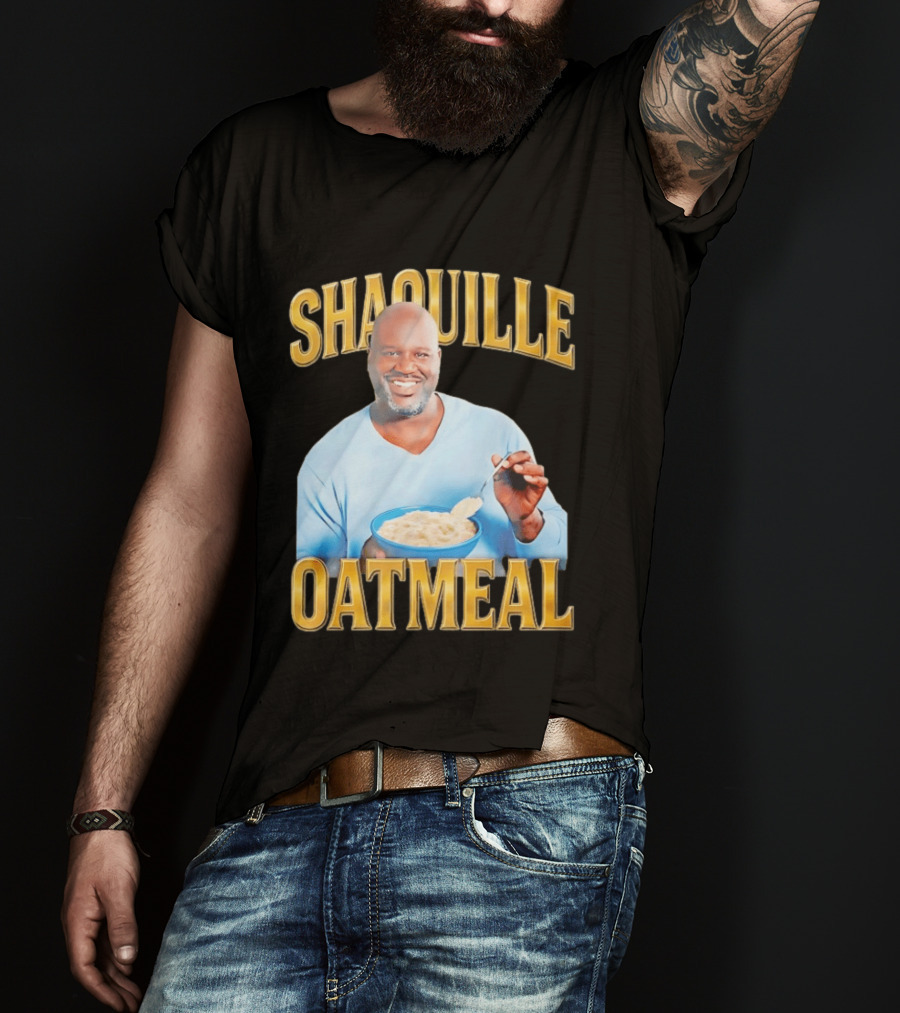 SHAQUILLE OATMEAL Shaq O'Neal Breakfast Cereal Humor T-Shirt