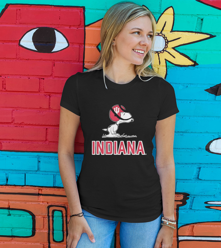 Snoopy Indiana Hoosiers Football Peanuts IU T-Shirt