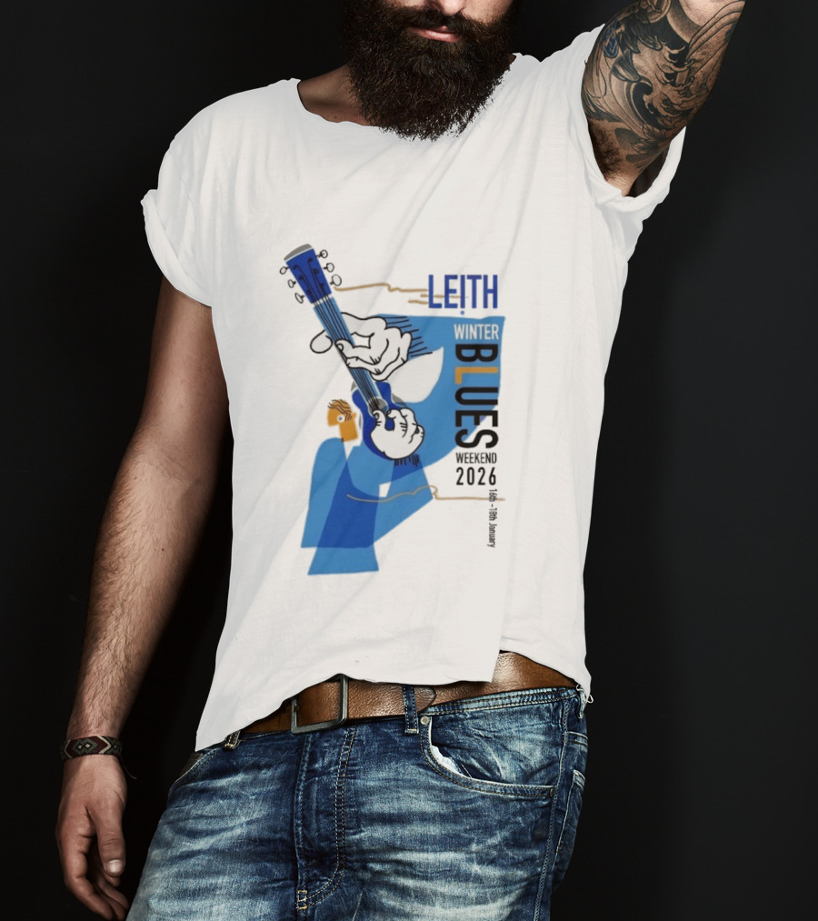 Leith Winter Blues Weekend 2026 Guitar Festival T-Shirt