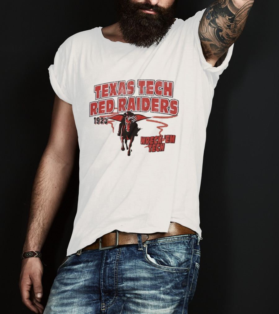 Texas Tech Red Raiders 1923 Wreck 'Em Tech Horse T-Shirt