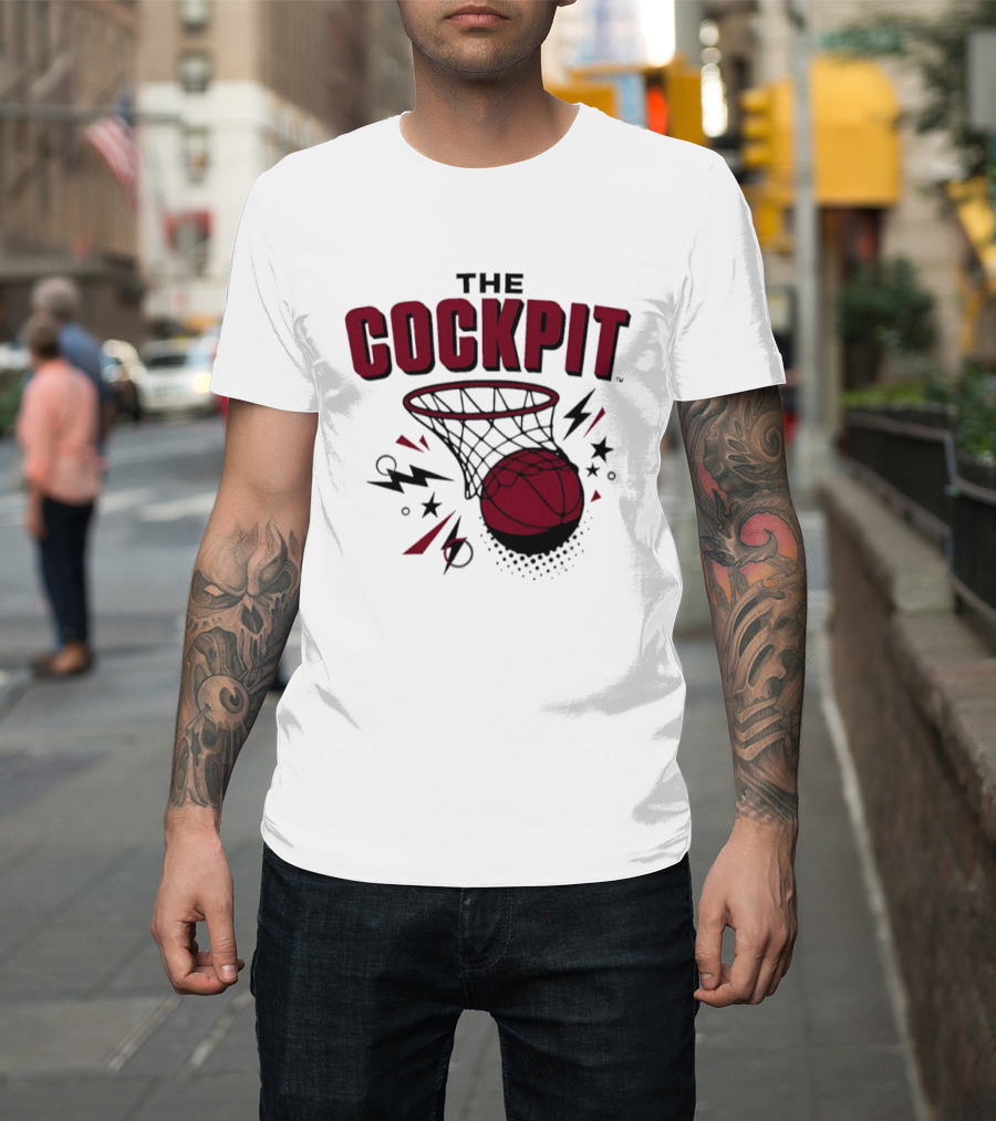 The Cockpit South Carolina Gamecocks Basketball Hoop Thunder T-Shirt