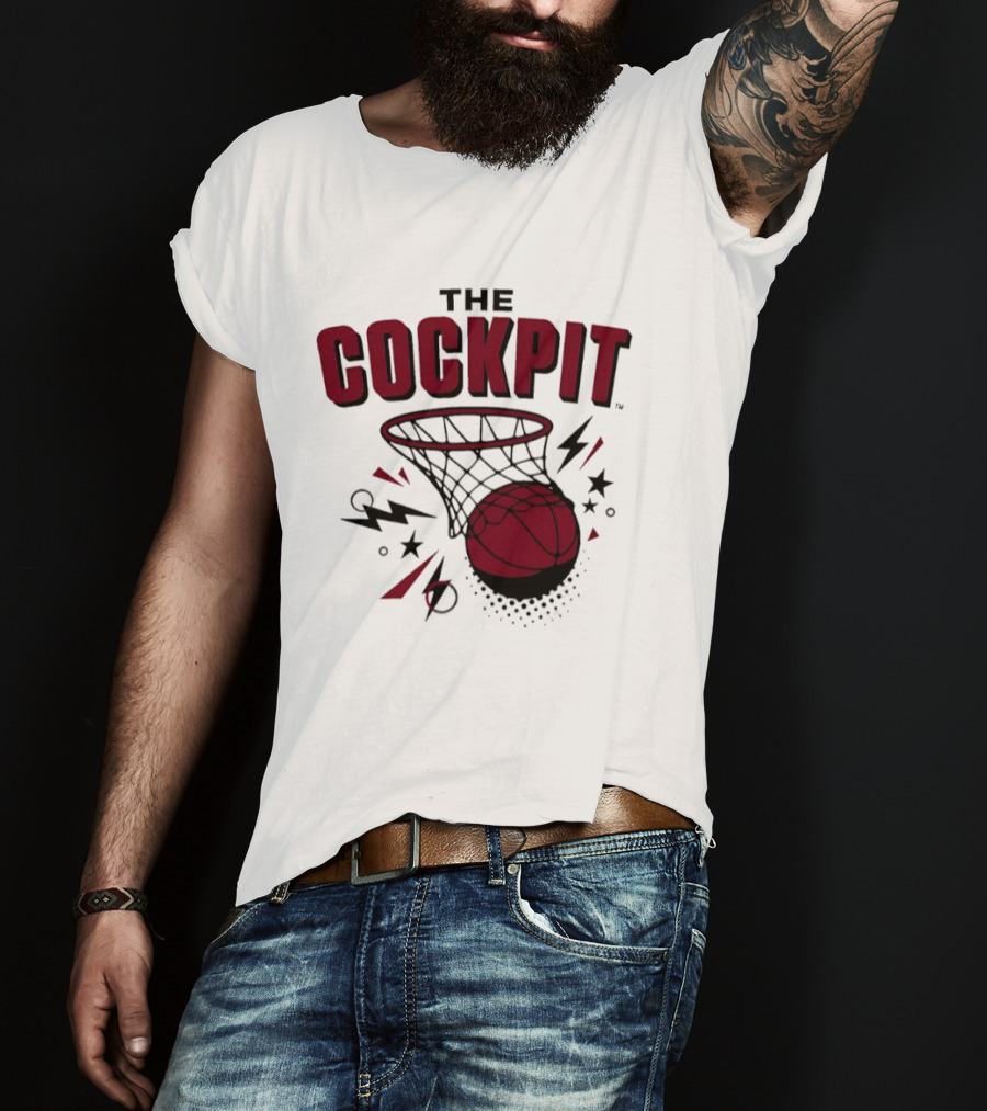 The Cockpit South Carolina Gamecocks Basketball Hoop Thunder T-Shirt