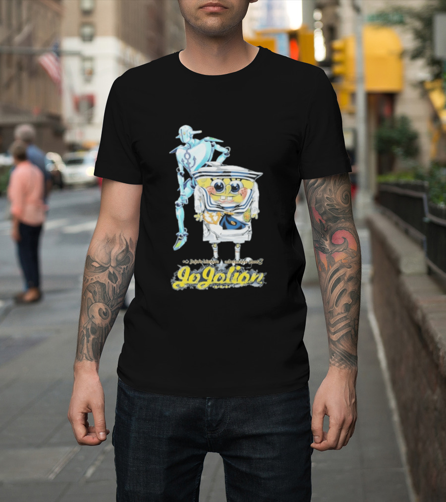 JoJolion SpongeBob Crossover With Robotic T-Shirt