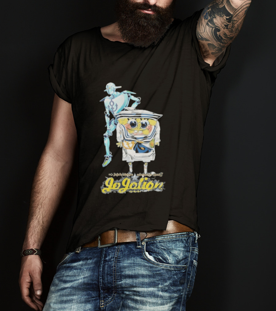 JoJolion SpongeBob Crossover With Robotic T-Shirt