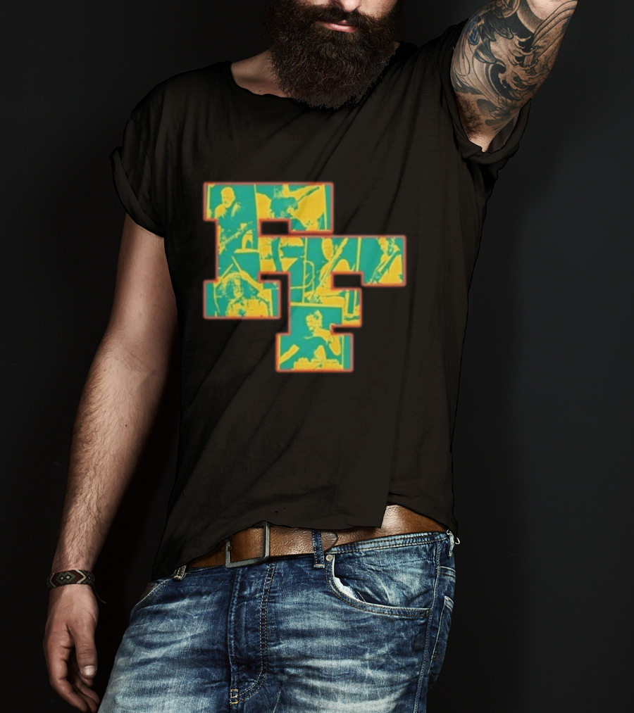 Foo Fighters 2026 FF Tasmania Tour Collage Imagery Of Band Members T-Shirt