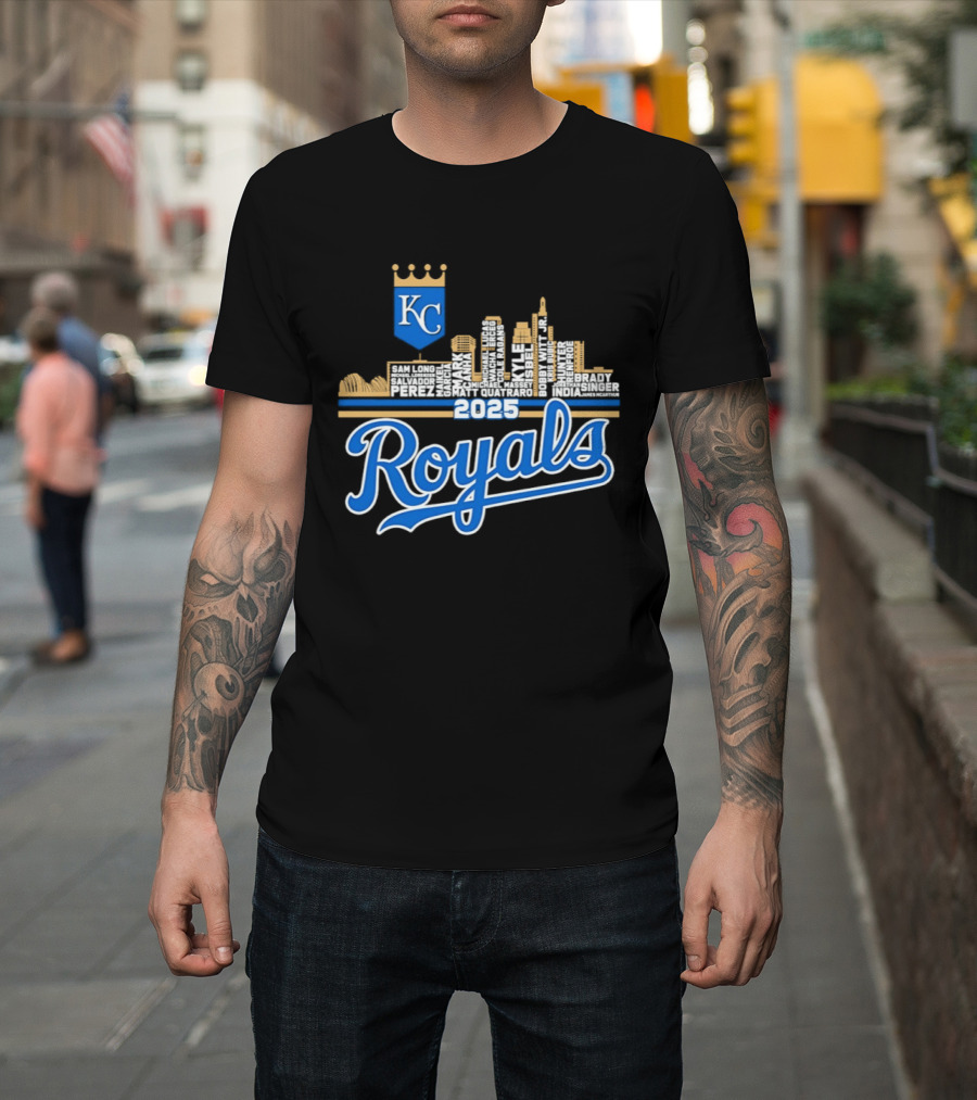 Kansas City Royals 2025 KC Skyline Royals T-Shirt