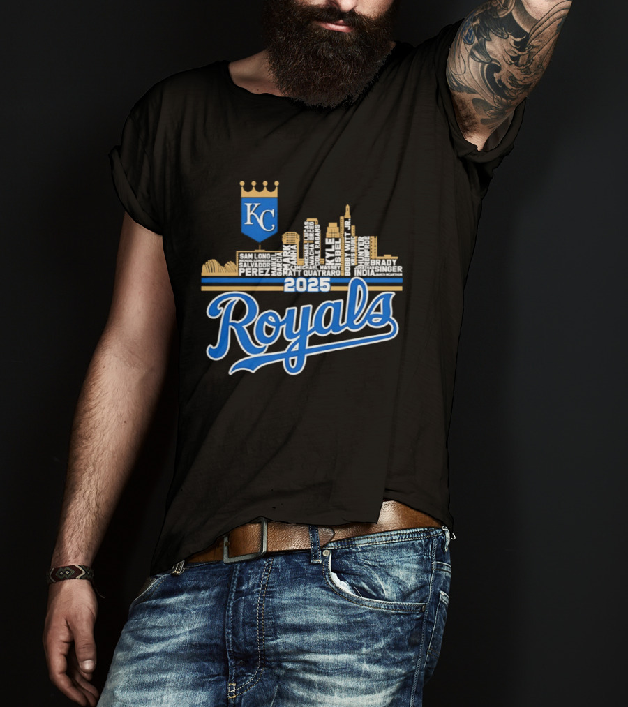 Kansas City Royals 2025 KC Skyline Royals T-Shirt