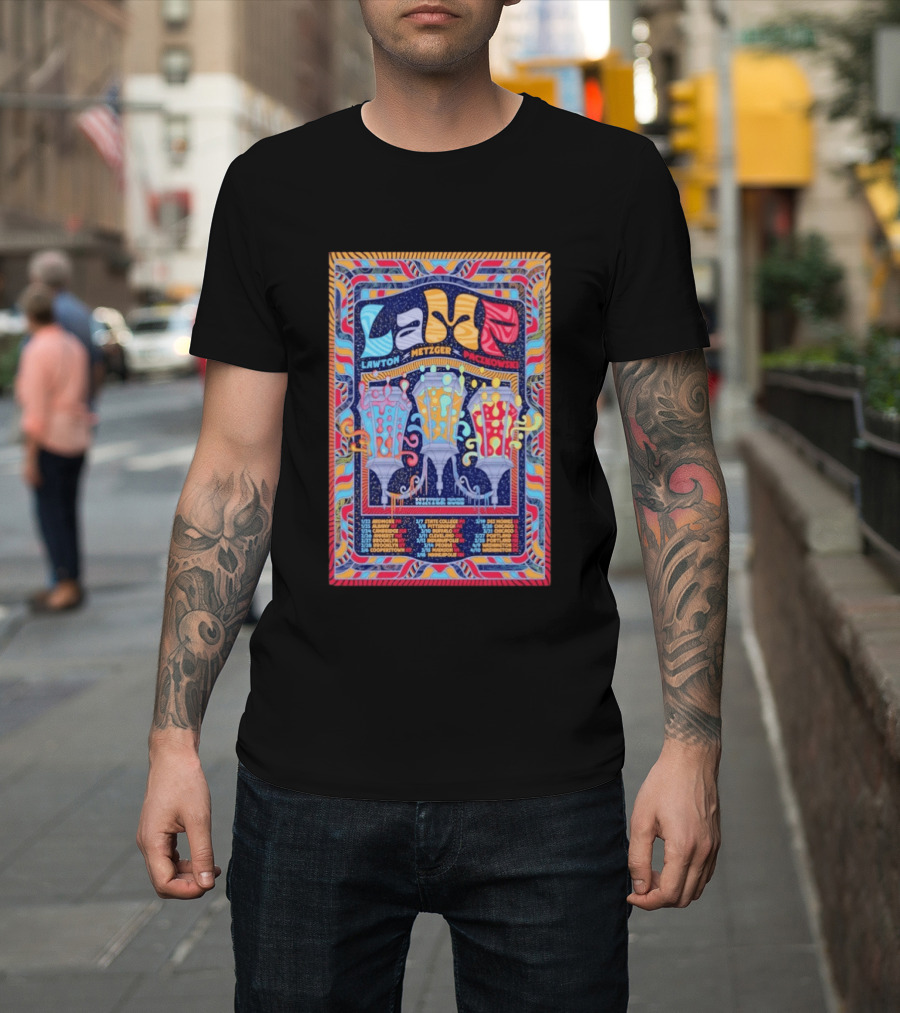 LAMP Lawton Metzger Paczkowski Feb 26 2026 Amherst MA Vibrant Psychedelic T-Shirt