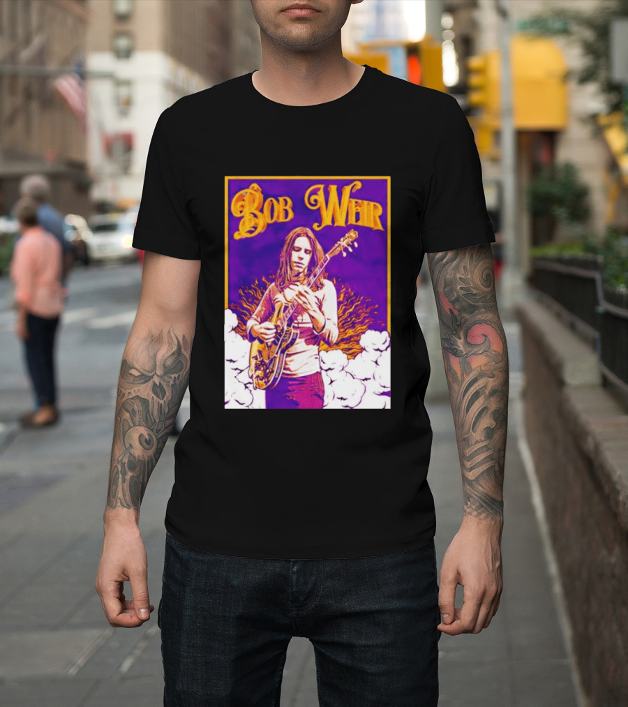 Bob Weir 1947 2026 Psychedelic Tribute Art With Guitar T-Shirt