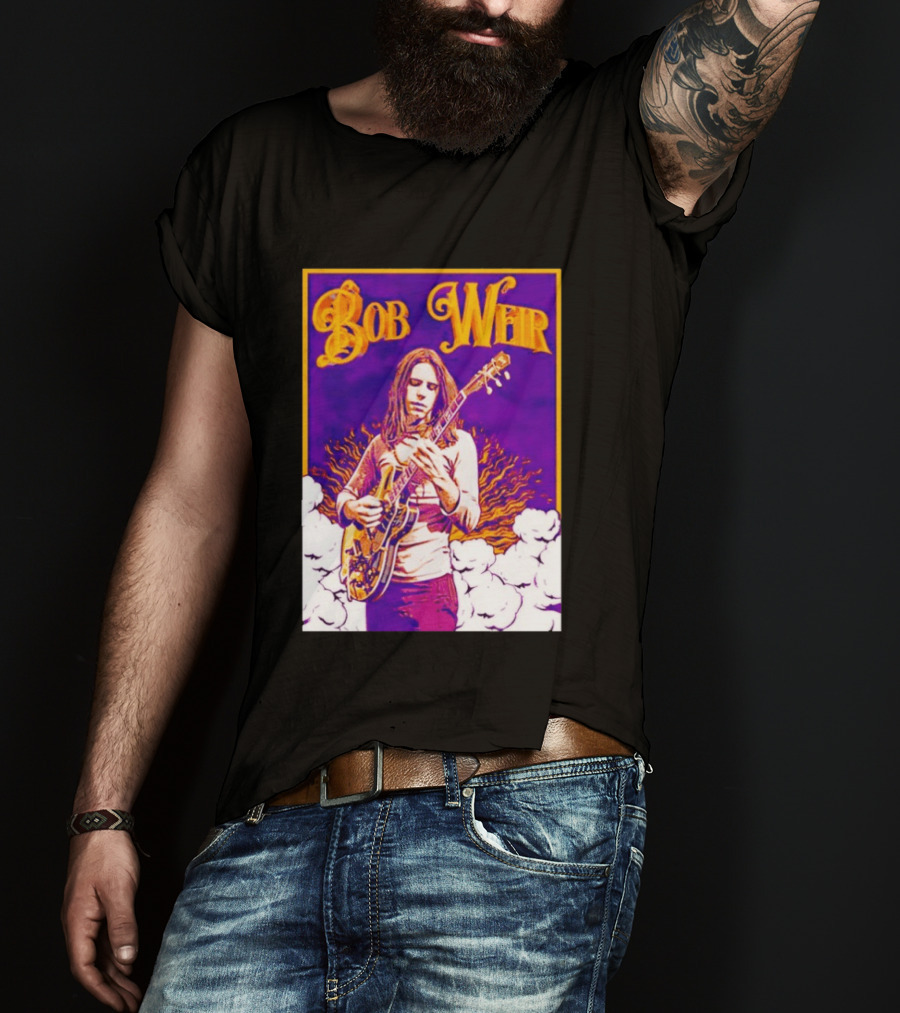 Bob Weir 1947 2026 Psychedelic Tribute Art With Guitar T-Shirt