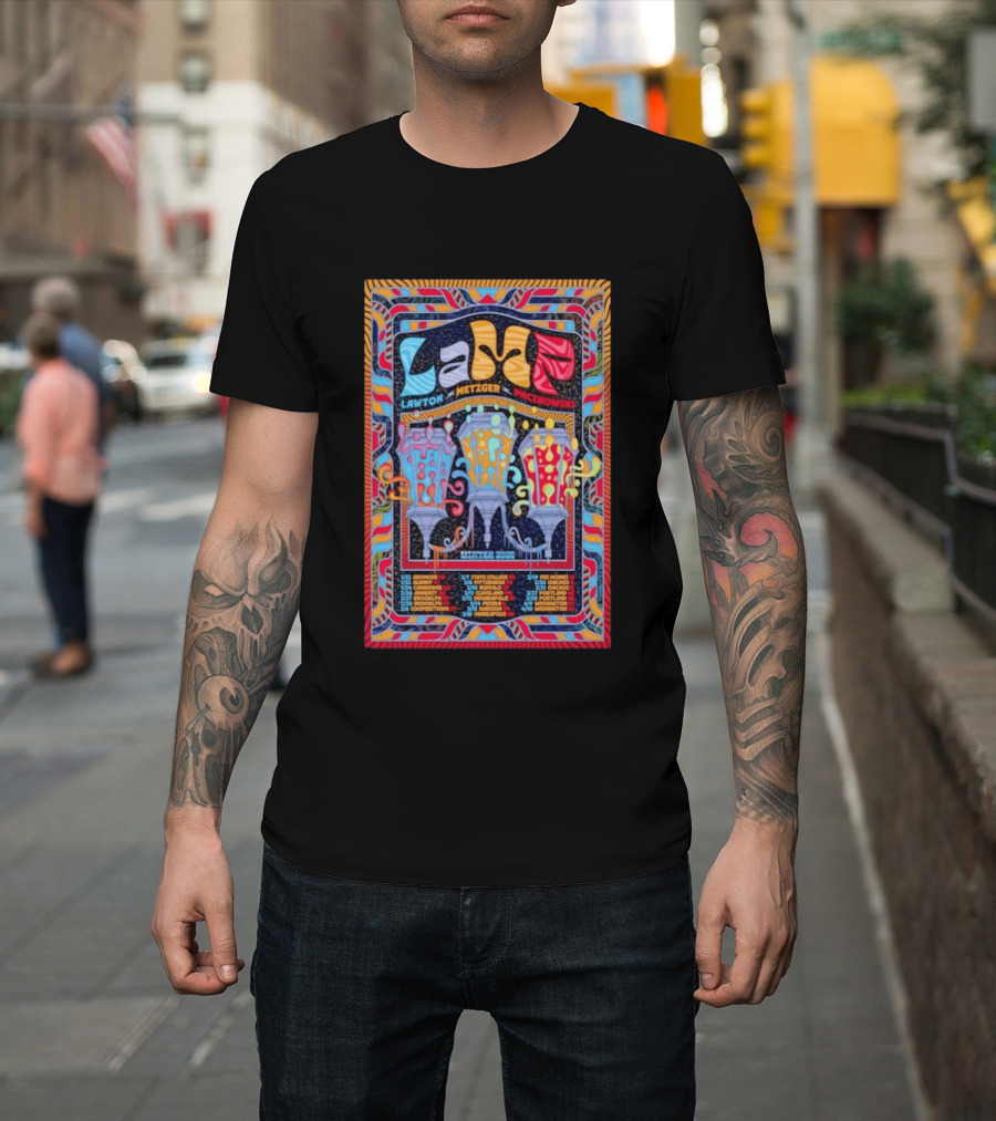 Lamp Winter 2026 Tour Lawton Metzger Paczkowski Cities T-Shirt