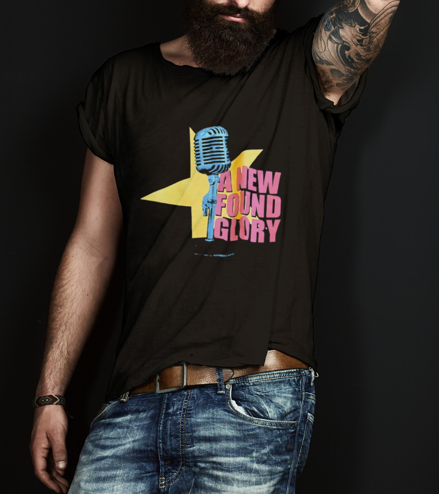 A New Found Glory Vintage Microphone Star T-Shirt