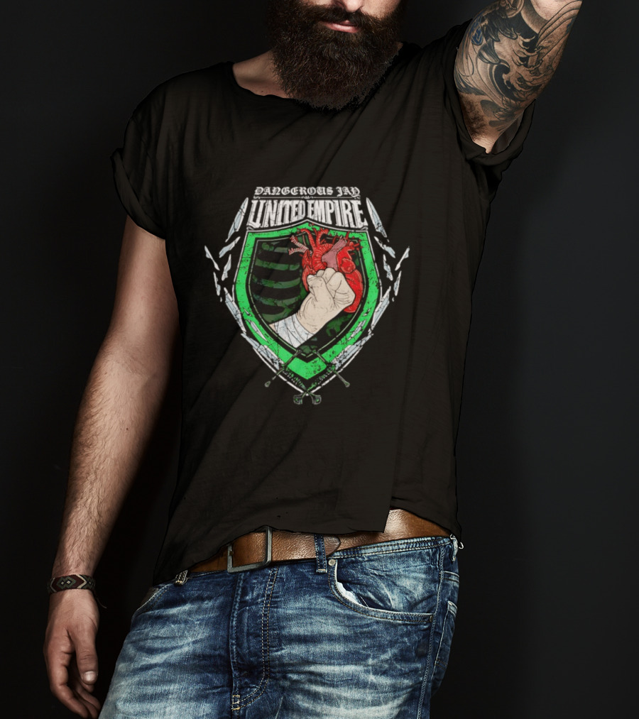 United Empire Dangerous Jay Fist Heart Crest T-Shirt