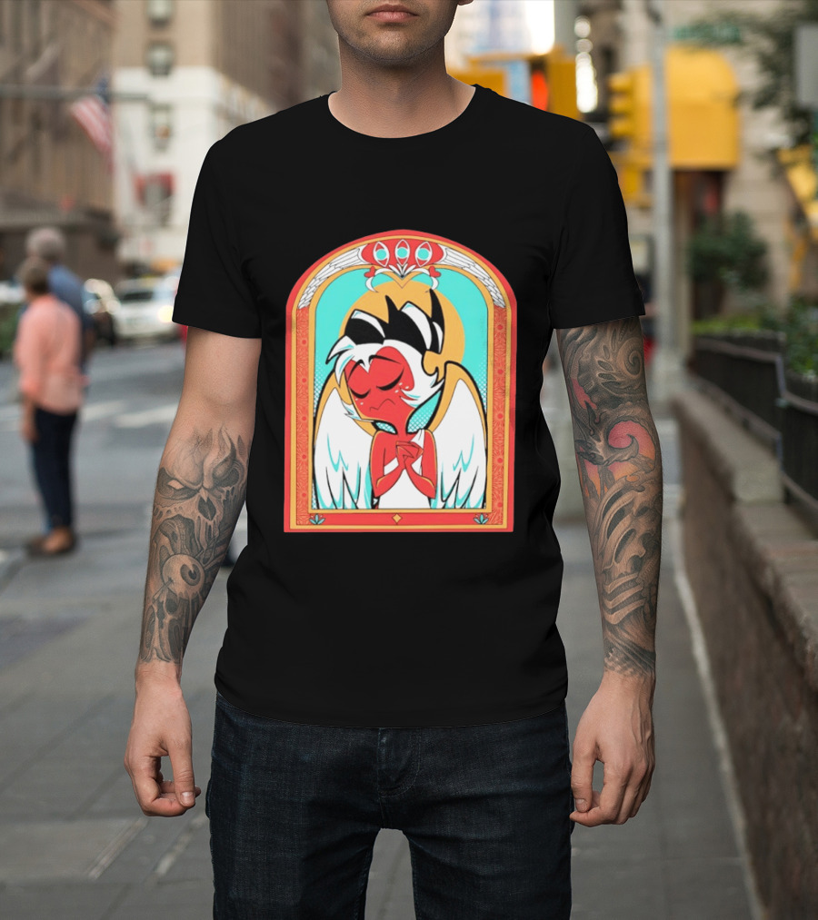 Helluva Boss Saint Fuckass Angel Character Image T-Shirt