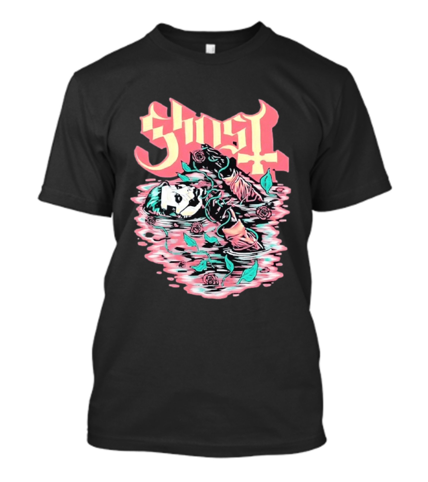 Ghost Band Valentine 2026 Pre Raphaelite Brotherhood Roses And Water T-Shirt