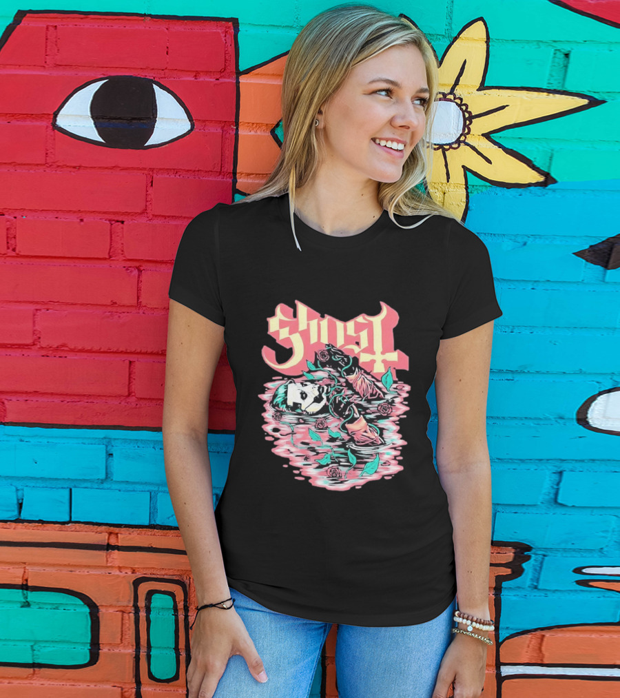 Ghost Band Valentine 2026 Pre Raphaelite Brotherhood Roses And Water T-Shirt