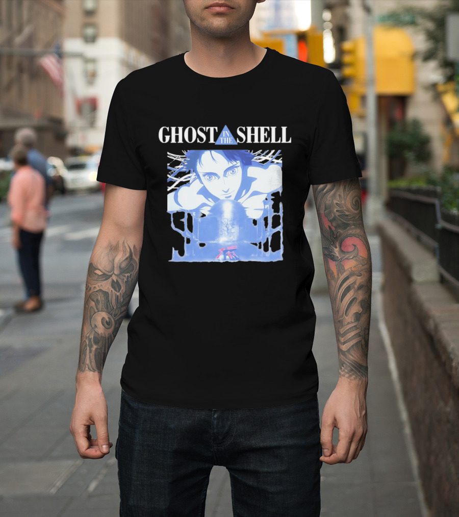 Ghost In The Shell Puppet Master Anime Character And Title T-Shirt