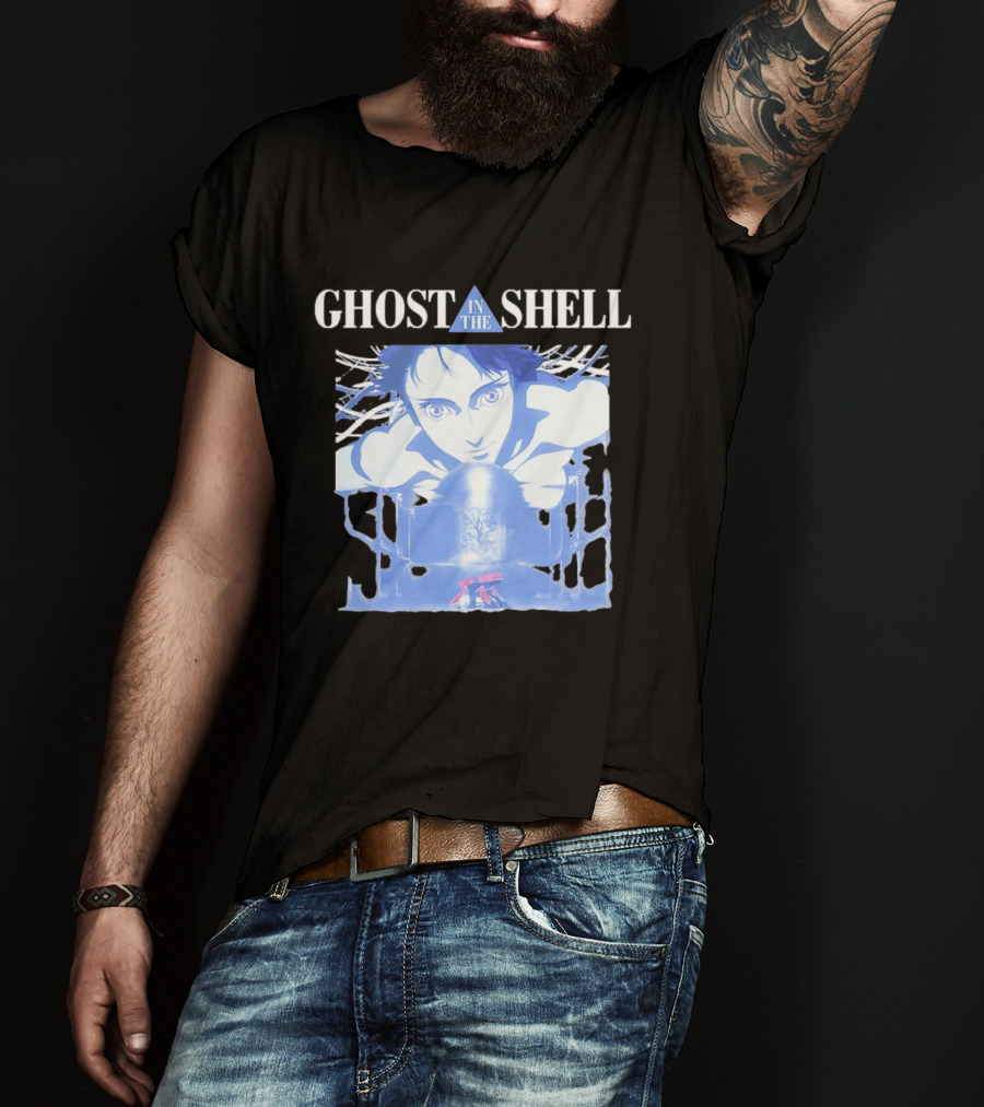 Ghost In The Shell Puppet Master Anime Character And Title T-Shirt