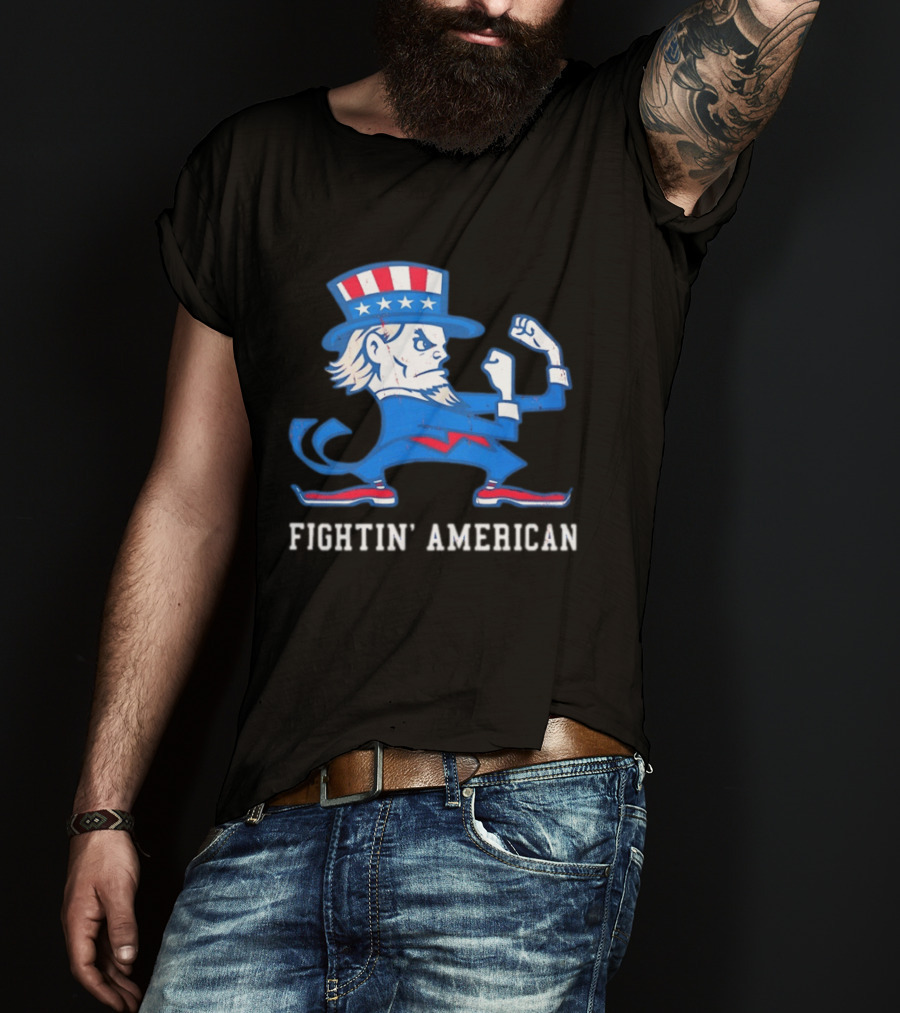 Uncle Sam Fightin' American Patriotic Boxing T-Shirt