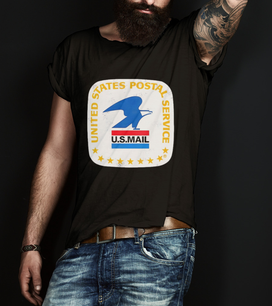 United States Postal Service US Mail Eagle Icon Vintage Look T-Shirt