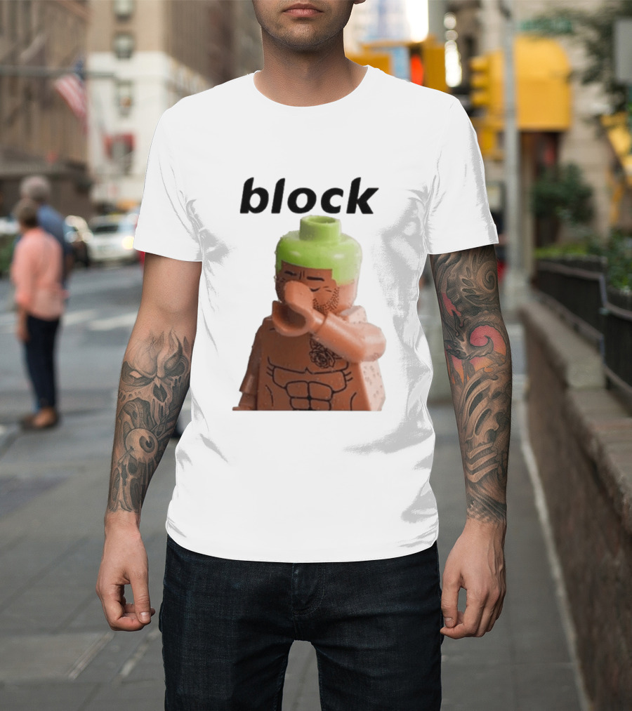 Block The Don Block LEGO Minifigure Style Dabbing Pose T-Shirt
