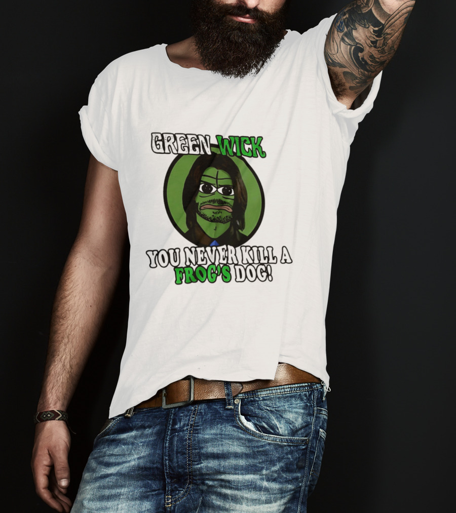 Green Wick You Never Kill A Frog's Dog T-Shirt