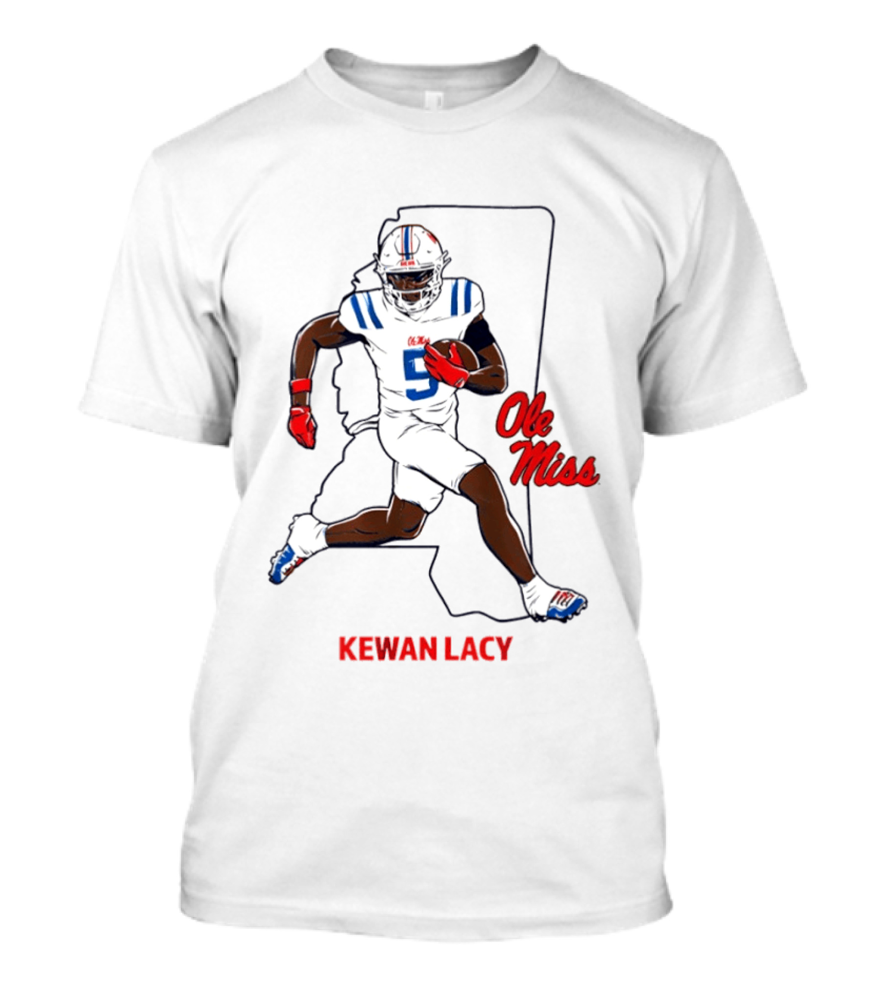 Kewan Lacy Ole Miss Rebels Football State Star Game Day 2026 T-Shirt