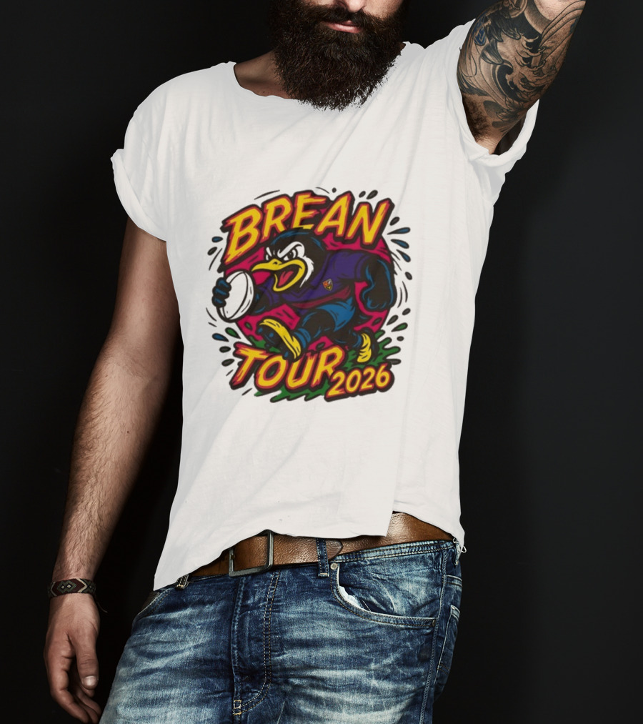 Brean Tour 2026 Rugby Mascot Dynamic T-Shirt