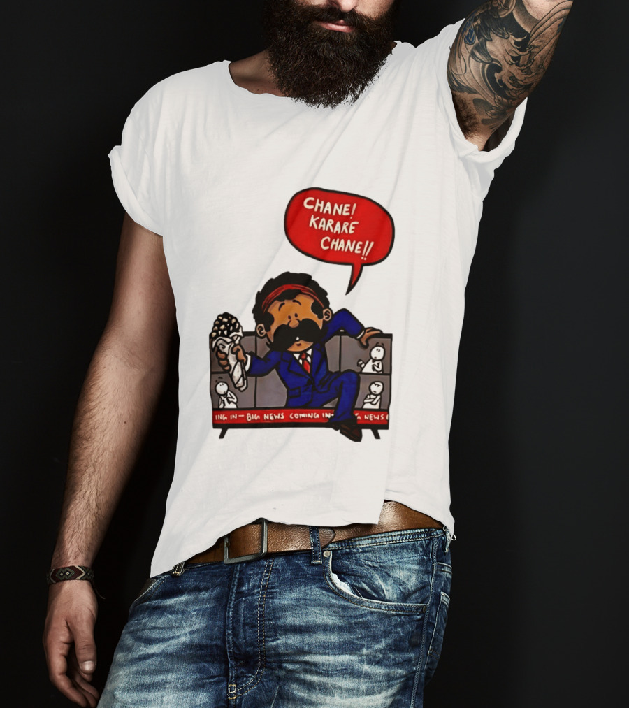 Chane Karare Chane Comic News Character Speech Bubble T-Shirt