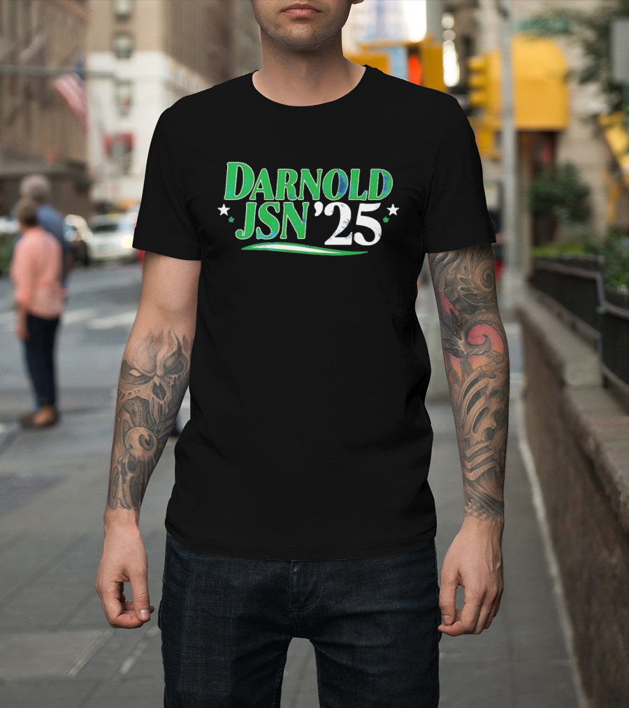 Darnold JSN '25 Stars Green And White T-Shirt
