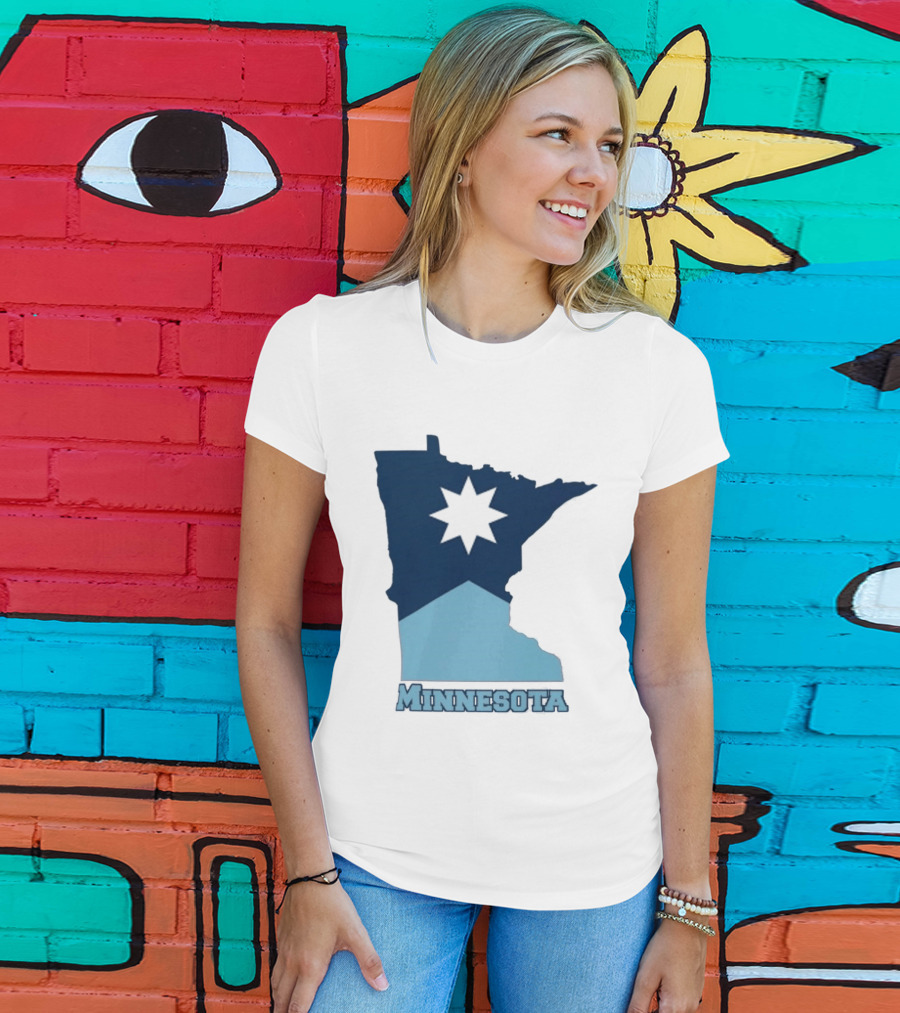 Minnesota Strong Star Map T-Shirt