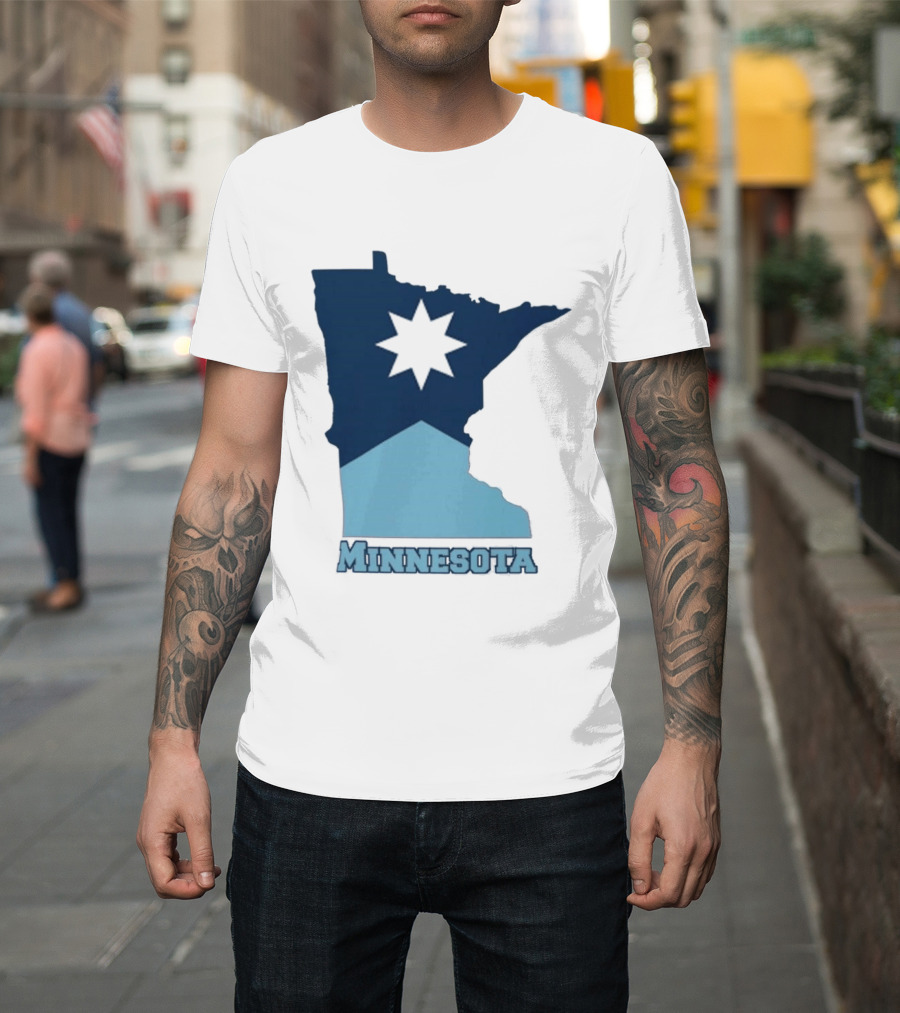 Minnesota Strong Star Map T-Shirt