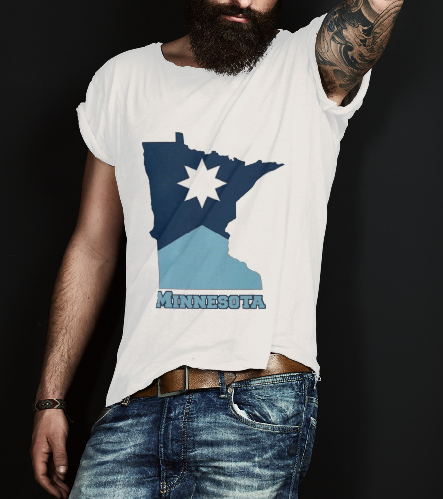 Minnesota Strong Star Map T-Shirt
