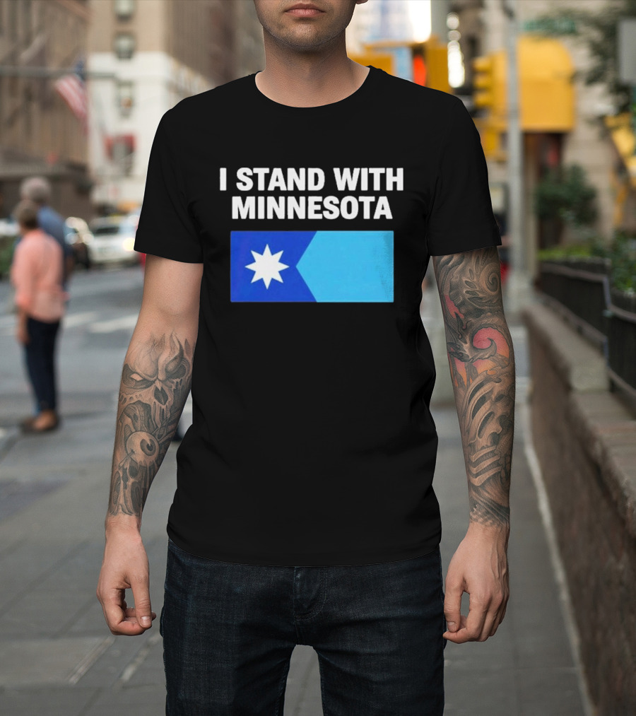 I Stand With Minnesota Flag Minnesota Strong T-Shirt