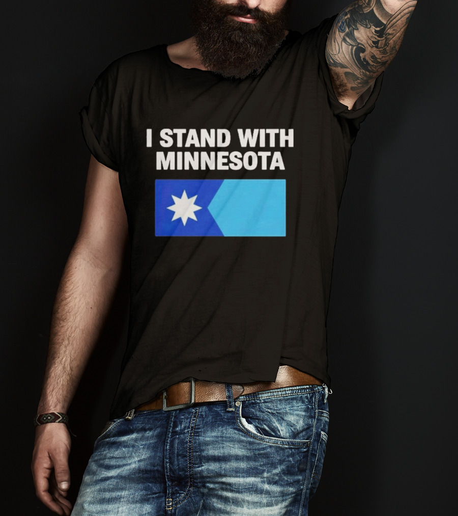 I Stand With Minnesota Flag Minnesota Strong T-Shirt