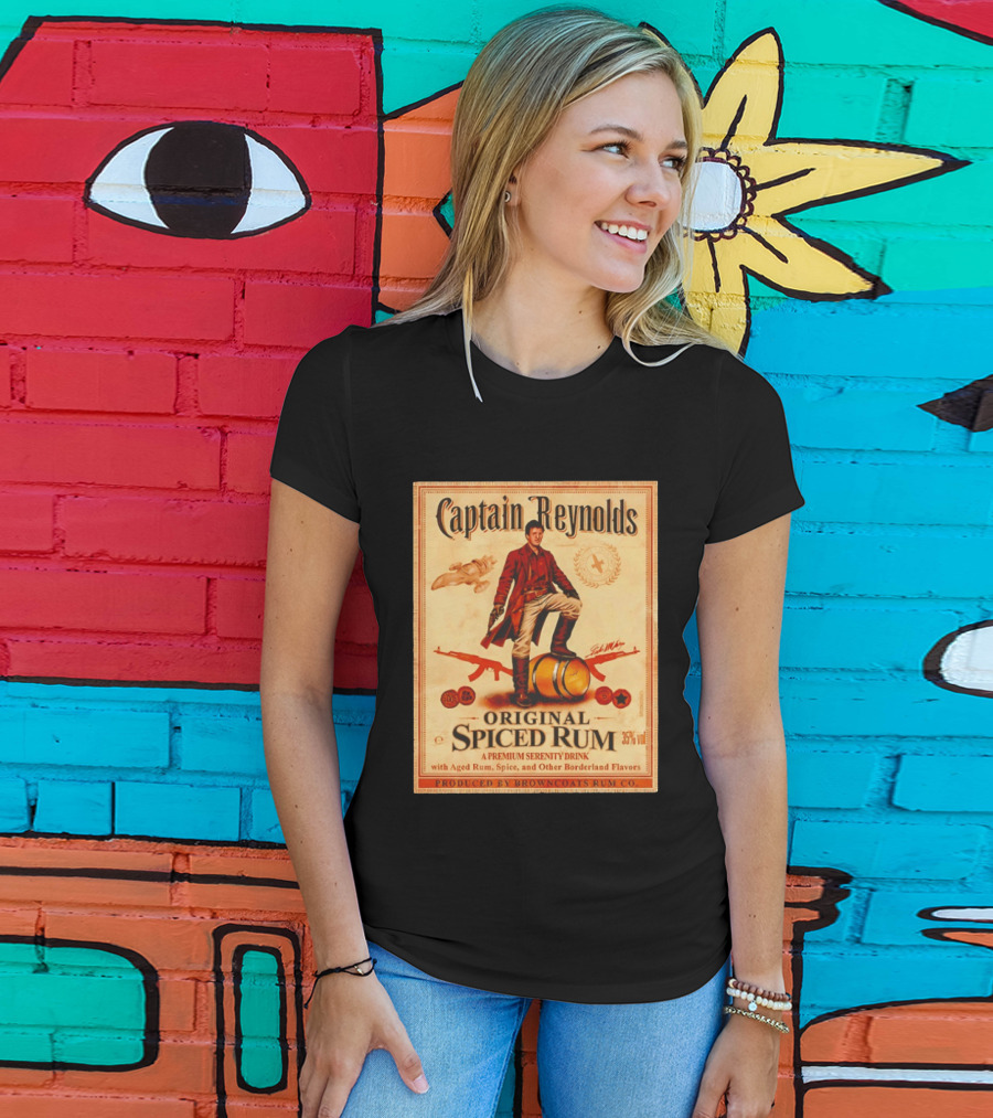 Captain Reynolds Original Spiced Rum Serenity Drink With Aged Rum Spice And Borderland Flavors T-Shirt