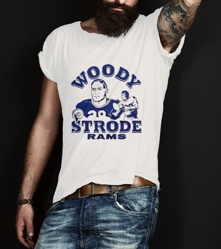 Los Angeles Rams Woody Strode Vintage Football Player T-Shirt